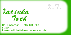 katinka toth business card